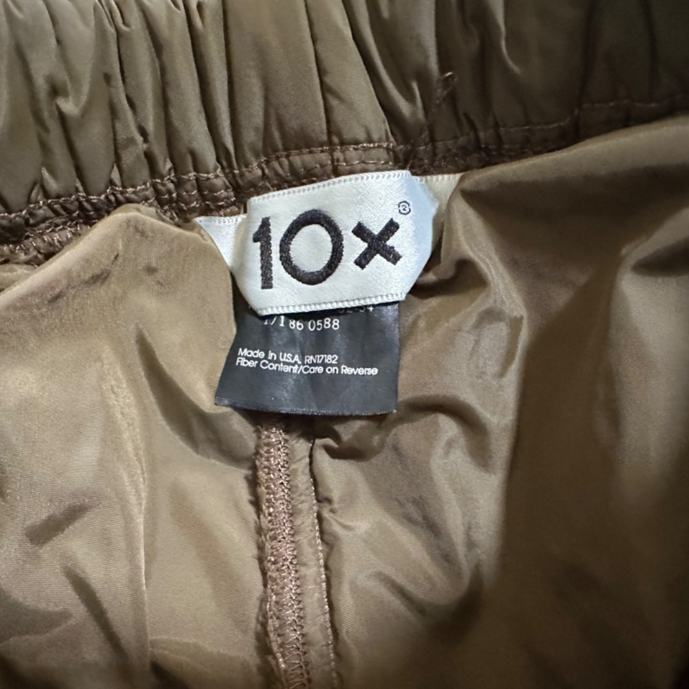 Vintage 10X USA Made Quilted Insulated Hunting / Ski Pants - Olive Green - Picture 4 of 5